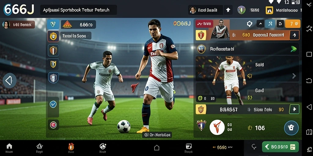Tampilan gameplay 666J yang menarik untuk taruhan olahraga.