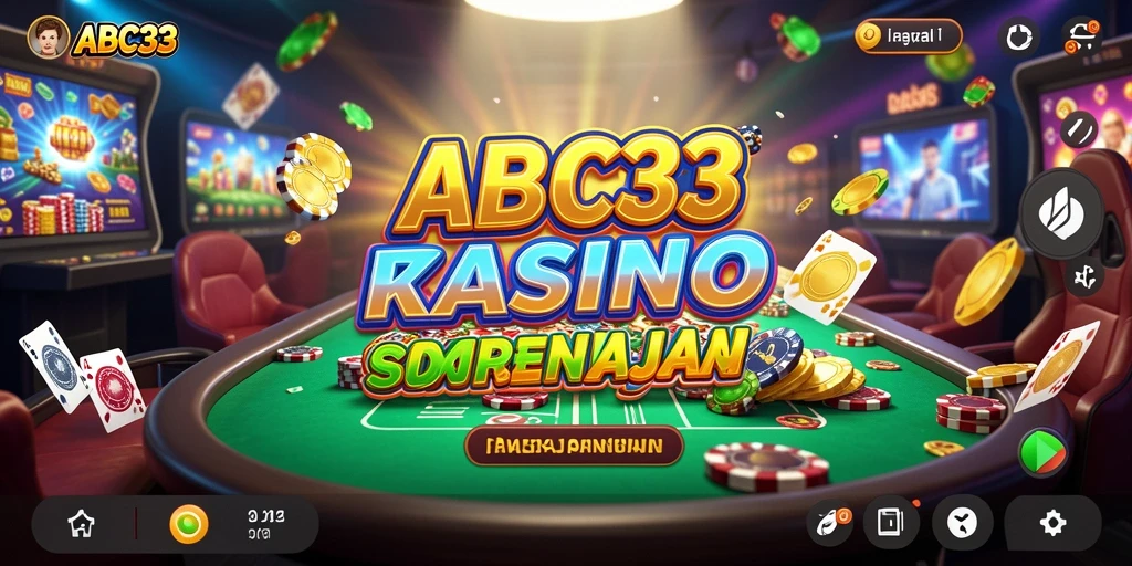Screenshot utama ABC33 menampilkan gameplay seru di Kasino.