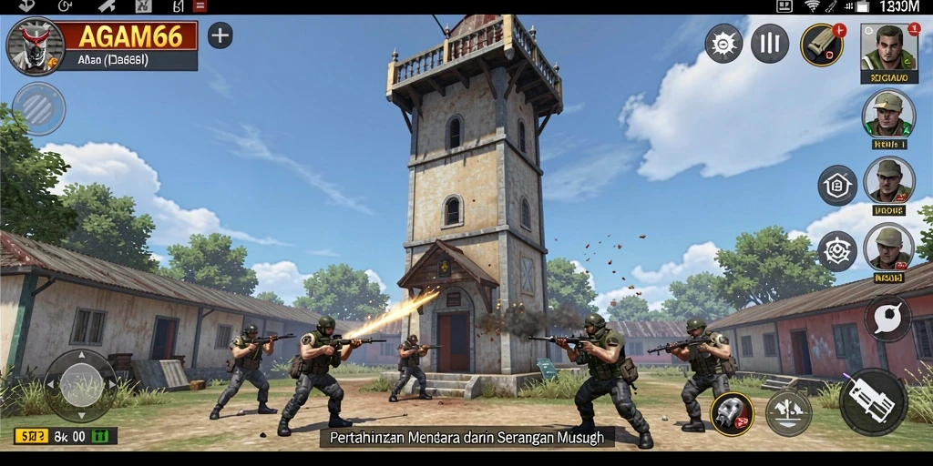 Gameplay AGAM66 yang seru di kategori Tower Defense.