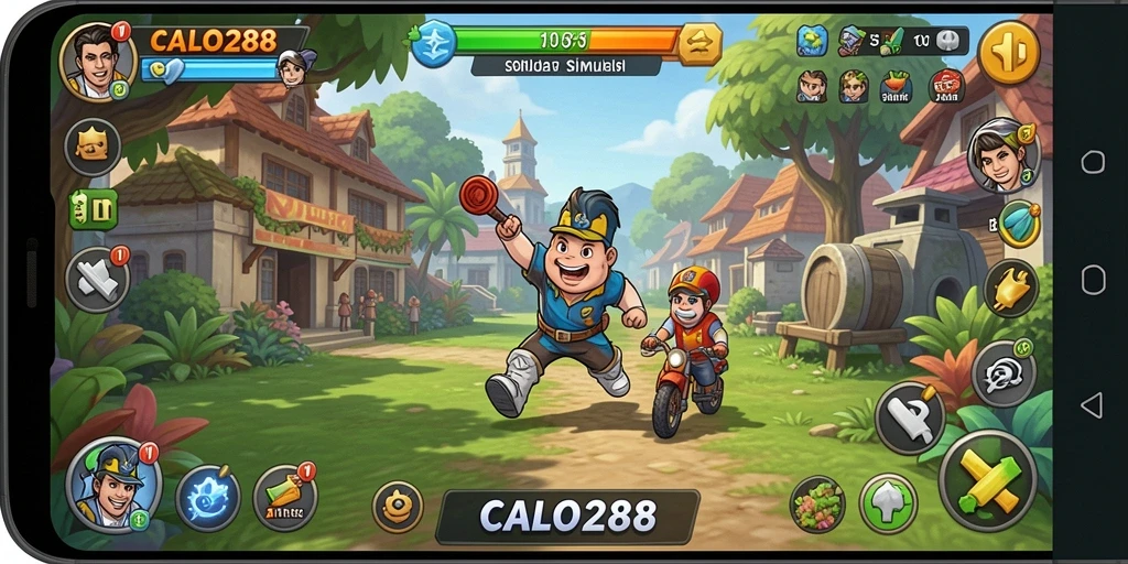 Tampilan gameplay menarik dari CALO288 yang memukau.