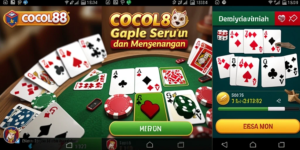 Gameplay COCOL88 yang seru dan interaktif dalam permainan Gaple.