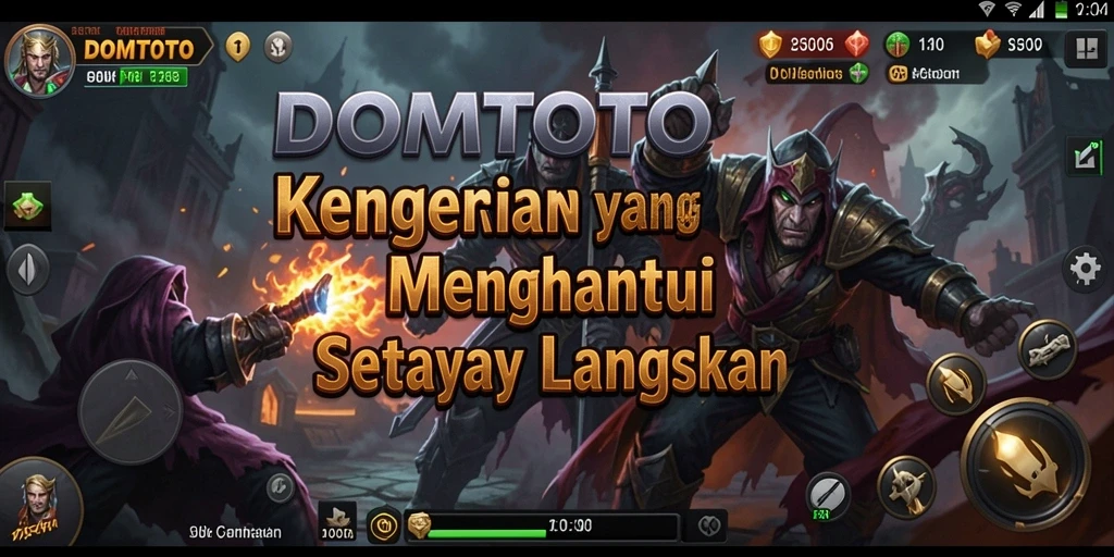Tampilan gameplay DOMTOTO yang menegangkan dan menyeramkan