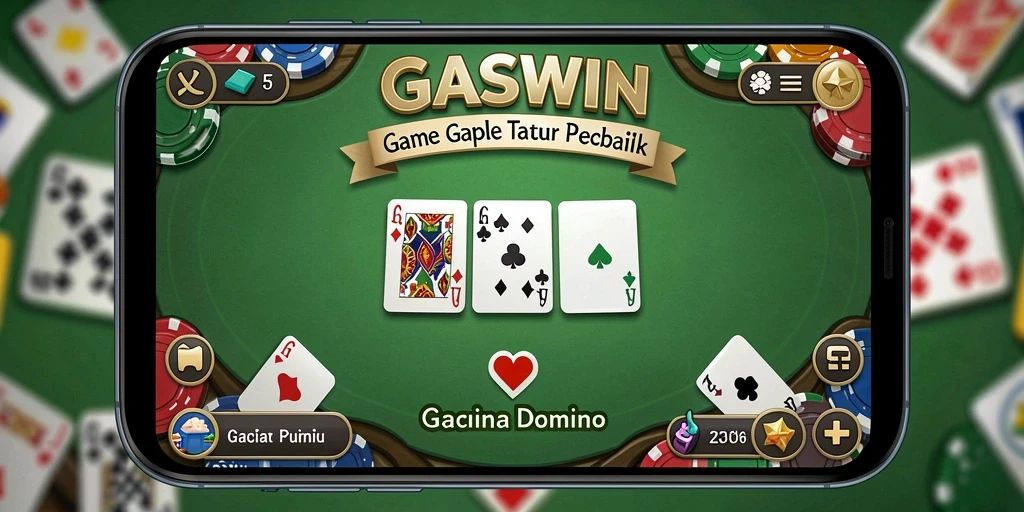 Screenshot gameplay GASWIN menampilkan keseruan bermain Gaple.
