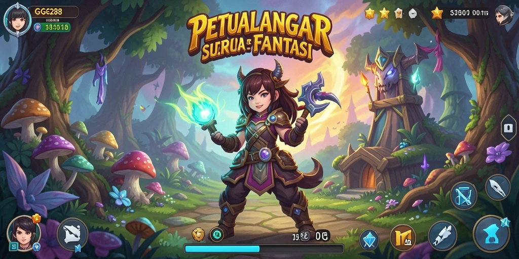 Screenshot gameplay GG288 menunjukkan aksi seru dalam petualangan.