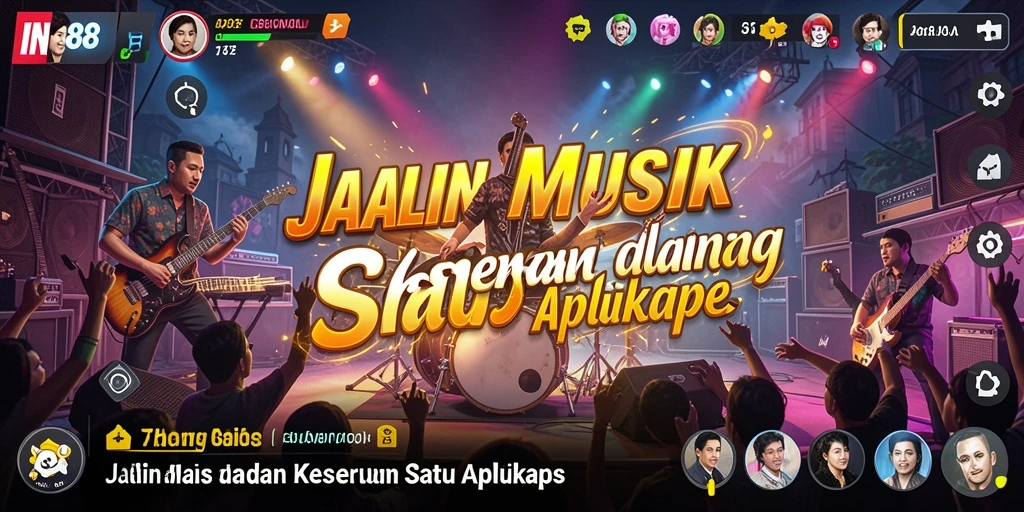 Tampilan gameplay IN88 yang menarik dengan berbagai tantangan musik.