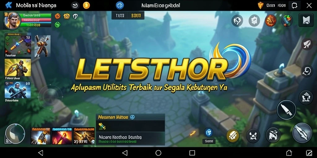 Tampilan utama LETSTHOR dengan fitur utilitas pintar.