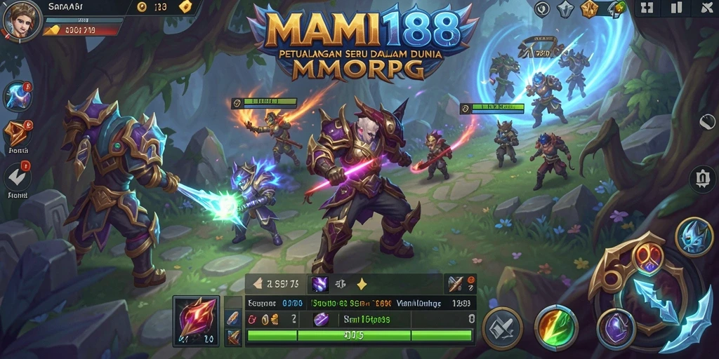 Tampilan gameplay seru dalam dunia fantasi MAMI188.