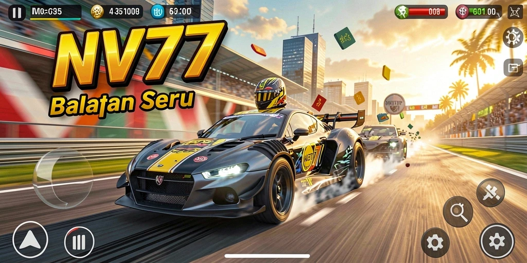 Tampilan gameplay NV77 yang dinamis dan menegangkan.