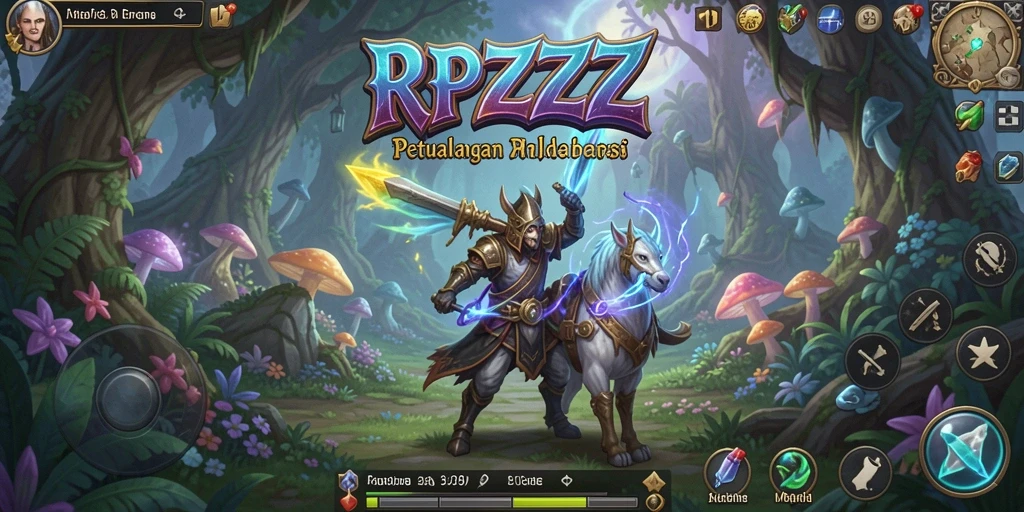 Tangkapan layar memperlihatkan aksi seru dalam gameplay RPZZZ.