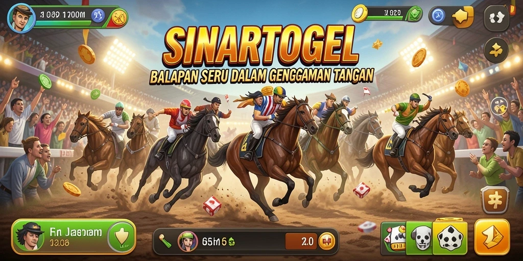 Tangkapan layar gameplay SINARTOGEL yang menampilkan aksi balapan seru.