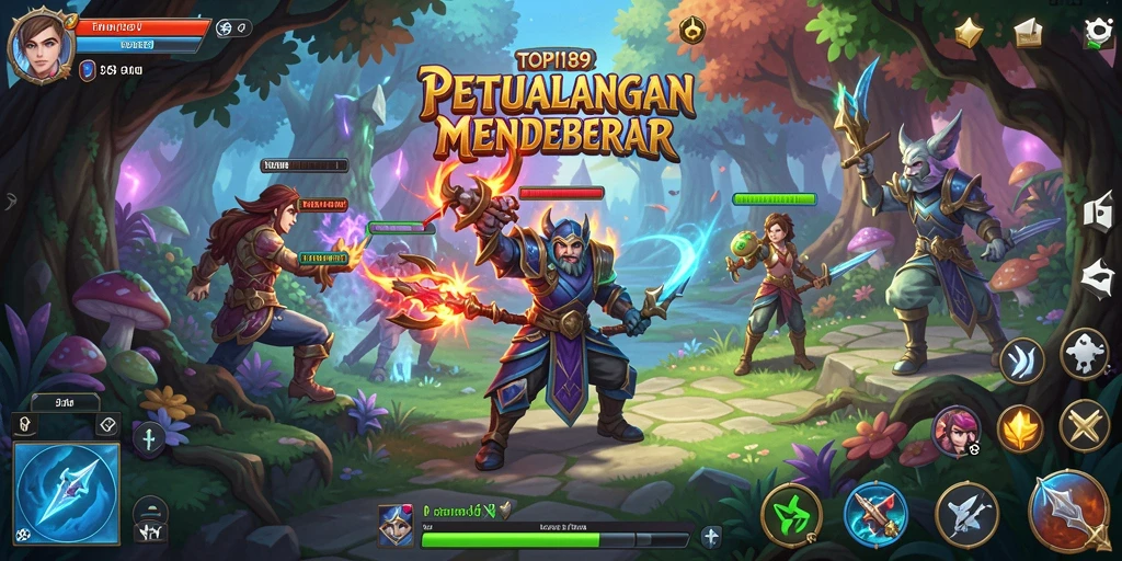 Gameplay RPG memukau dengan petualangan yang mendebarkan.