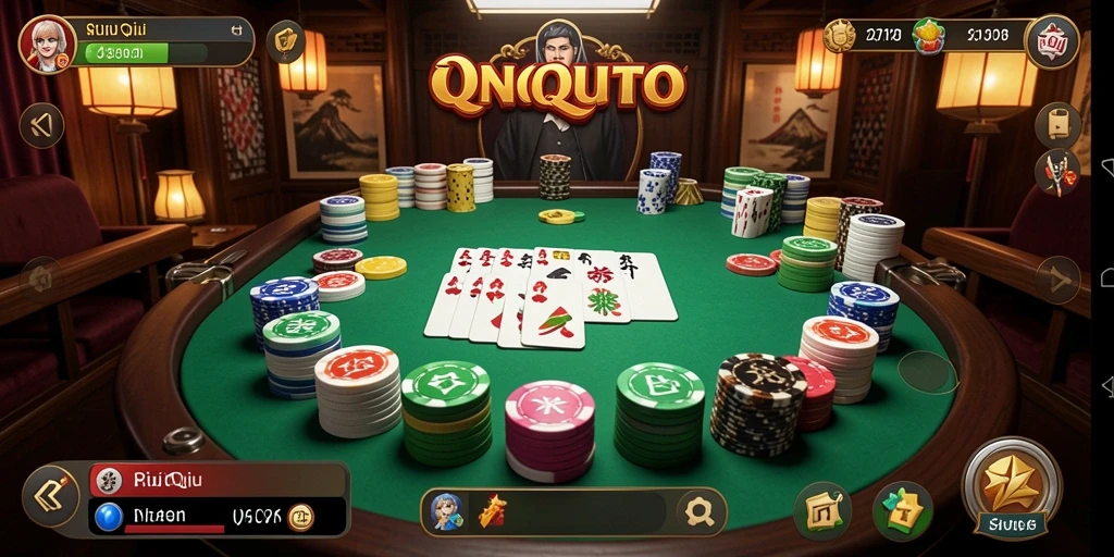 Tampilan gameplay menarik QiuQiu di UNGUTOTO.