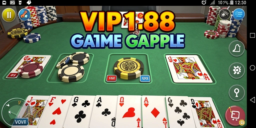 Tampilan seru gameplay Gaple di VIP188
