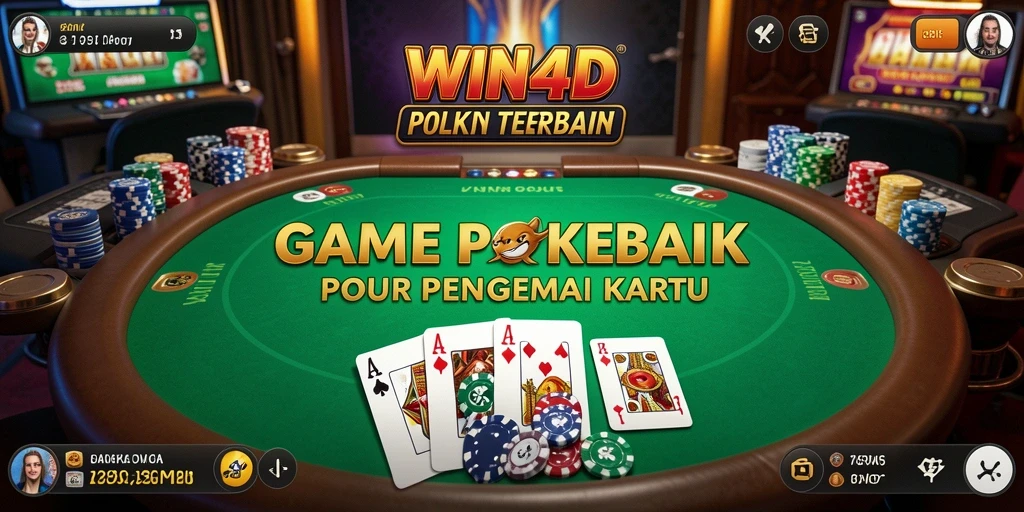 Tampilan gameplay Poker di WIN4D yang seru dan menarik.